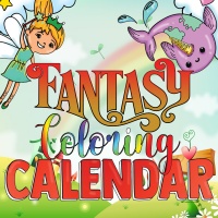 Evergreen Fantasy Coloring Calendar Journal Designs