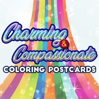 Charming & Compassionate Coloring Postcards