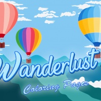 Wanderlust Coloring Page Designs