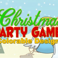 Christmas Party Games Coloring Page Designs
