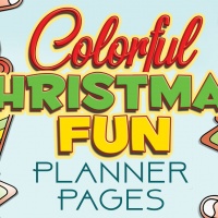 Colorful Christmas Fun Planner Designs