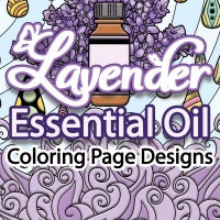 Lavender Essential Oil Coloring Page Designs