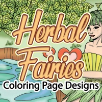 Herbal Fairies Coloring Page Designs