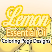 Lemon Essential Oil Coloring Page Designs