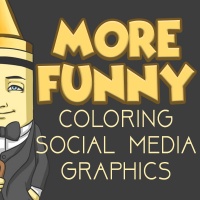 MORE Funny Coloring Social Media Graphics