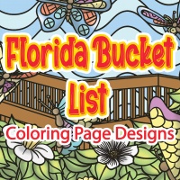 Florida Bucket List Coloring Page Designs