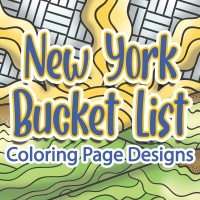 New York Bucket List Coloring Page Designs