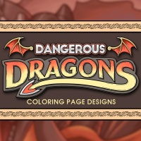Dangerous Dragons Coloring Page Designs