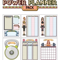 Colorful Power Planner Pack - Fitness