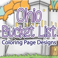 Ohio Bucket List Coloring Page Designs