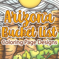 Arizona Bucket List Coloring Page Designs
