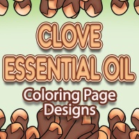 Clove Essential Oil Coloring Page Designs