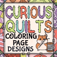 Curious Quilts Coloring Page Designs