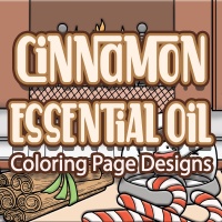 Cinnamon Essential Oil Coloring Page Designs