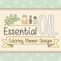 Essential Oil Coloring Planner Designs