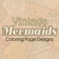Vintage Mermaids Coloring Page Designs