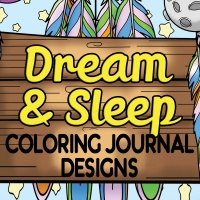 Dream & Sleep Coloring Journal Designs