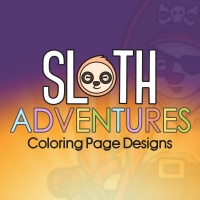 Sloth Adventures Coloring Page Designs