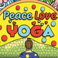 Peace Love Yoga Coloring Page Designs