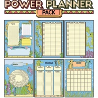 Colorful Power Planner Pack - Seahorses