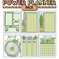 Colorful Power Planner Pack - Terrariums