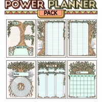 Colorful Power Planner Pack - Tree of Life