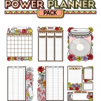Colorful Power Planner Pack - Rose Apothecary