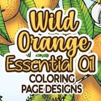 Wild Orange Essential Oil Coloring Page Designs