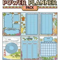 Colorful Power Planner Pack - Sea Turtles