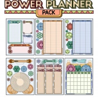 Colorful Power Planner Pack - Sacred Geometry