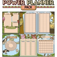 Colorful Power Planner Pack - Owls