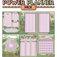 Colorful Power Planner Pack - Mushrooms