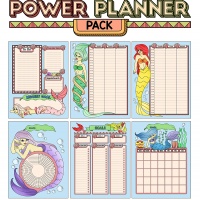 Colorful Power Planner Pack - Mermaids