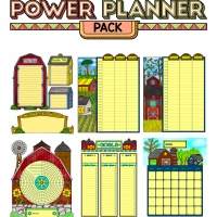 Colorful Power Planner Pack - Barns