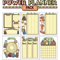 Colorful Power Planner Pack - Worry Dolls