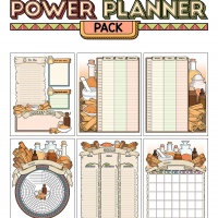 Colorful Power Planner Pack - Cinnamon Apothecary