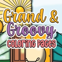 Grand & Groovy Coloring Page Designs