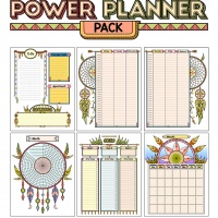 Colorful Power Planner Pack - Dream Catchers