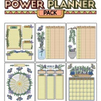 Colorful Power Planner Pack - Rosemary