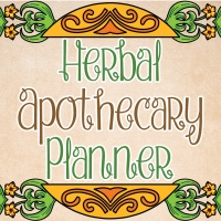 Herbal Apothecary Coloring Planner Designs