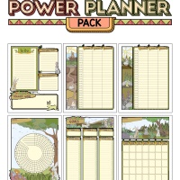 Colorful Power Planner Pack - Bunnies