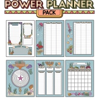 Colorful Power Planner Pack - Seashells