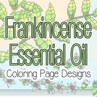 Frankincense Essential Oil Coloring Page Designs