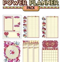 Colorful Power Planner Pack - Hearts & Love
