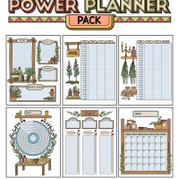 Colorful Power Planner Pack - Mugwort Apothecary