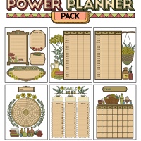 Colorful Power Planner Pack - Yarrow Apothecary