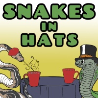 Snakes in Hats Coloring Page Designs
