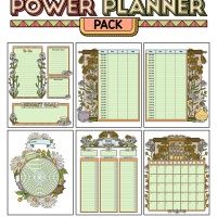 Colorful Power Planner Pack - Chamomile Apothecary