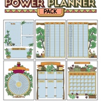 Colorful Power Planner Pack - Burdock Apothecary