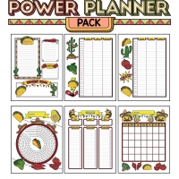Colorful Power Planner Pack - Tacos